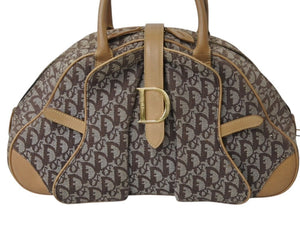 Christian Dior クリスチャンディオール ダブルサドル ハンドバッグ MA-1001 トロッター柄 ガリアーノ期 美品 中古 4b003741