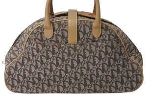 Christian Dior クリスチャンディオール ダブルサドル ハンドバッグ MA-1001 トロッター柄 ガリアーノ期 美品 中古 4b003741