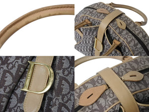 Christian Dior クリスチャンディオール ダブルサドル ハンドバッグ MA-1001 トロッター柄 ガリアーノ期 美品 中古 4b003741