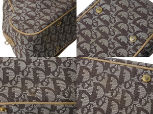 Christian Dior クリスチャンディオール ダブルサドル ハンドバッグ MA-1001 トロッター柄 ガリアーノ期 美品 中古 4b003741