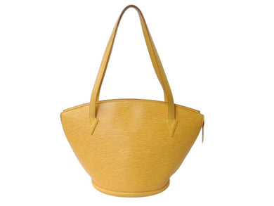 LOUIS VUITTON ルイヴィトン サンジャック ハンドバッグ M52269 エピ レザー イエロー ゴールド金具 美品 中古 4b003743