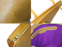 Load image into Gallery viewer, LOUIS VUITTON ルイヴィトン サンジャック ハンドバッグ M52269 エピ レザー イエロー ゴールド金具 美品 中古 4b003743
