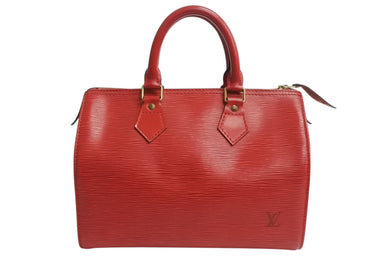 LOUIS VUITTON ルイヴィトン スピーディ25 ハンドバッグ ミニボストンバッグ エピレザー M43017 カスティリアンレッド 美品 中古 4b003745