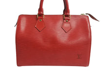 Load image into Gallery viewer, LOUIS VUITTON ルイヴィトン スピーディ25 ハンドバッグ ミニボストンバッグ エピレザー M43017 カスティリアンレッド 美品 中古 4b003745