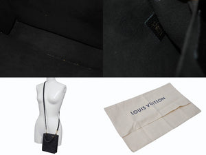 極美品 LOUIS VUITTON ルイヴィトン ハンドバッグ プティット・サックプラ モノグラムアンプラント M81417 ブラック 中古 4b003748