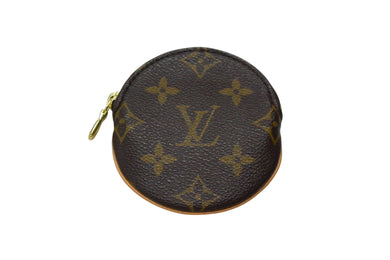 LOUIS VUITTON ルイヴィトン ポルトモネ ロン コインケース 小銭入れ M61926 モノグラム ブラウン 美品 中古 4b003749