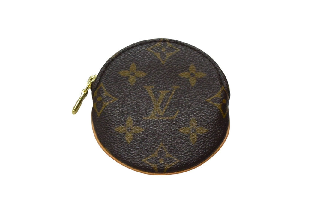 LOUIS VUITTON ルイヴィトン ポルトモネ ロン コインケース 小銭入れ M61926 モノグラム ブラウン 美品 中古 4b003749