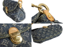 Load image into Gallery viewer, LOUIS VUITTON ルイヴィトン ミニプリーティ ワンショルダーバッグ M95050 モノグラム デニム レザー ゴールド金具 美品 中古 4b003750