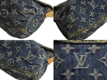 Load image into Gallery viewer, LOUIS VUITTON ルイヴィトン ミニプリーティ ワンショルダーバッグ M95050 モノグラム デニム レザー ゴールド金具 美品 中古 4b003750
