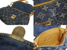 Load image into Gallery viewer, LOUIS VUITTON ルイヴィトン ミニプリーティ ワンショルダーバッグ M95050 モノグラム デニム レザー ゴールド金具 美品 中古 4b003750