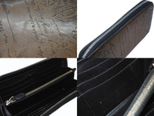Load image into Gallery viewer, Berluti ベルルッティ カリグラフィ イタウバネオ パティーヌ レザー ジップ ロングウォレット 長財布 サンドベージュ 美品 中古 4b003752