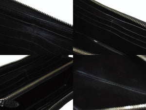 Berluti ベルルッティ カリグラフィ イタウバネオ パティーヌ レザー ジップ ロングウォレット 長財布 サンドベージュ 美品 中古 4b003752