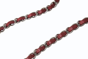 CHANEL シャネル ミニマトラッセ16 チェーンショルダーバッグ 16番台 キャビアスキン レッド シルバー金具 美品 中古 4b003758