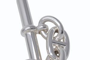 新品同様 HERMES エルメス シェーヌダンクルTGMブレスレット 11コマ 25AG006370 シルバー925 105.4g 中古 4b003759
