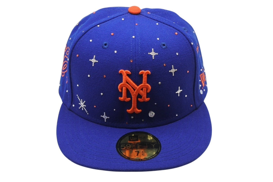 新品未使用 Couture クチュール Universe Mets ジュエルキャップ 1ct ラボグロウンダイヤモンド スワロフスキー ブルー サイズ7 3/4 中古 4b003763