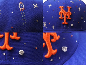 新品未使用 Couture クチュール Universe Mets ジュエルキャップ 1ct ラボグロウンダイヤモンド スワロフスキー ブルー サイズ7 3/4 中古 4b003763