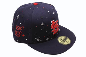 新品未使用 Couture クチュール UNIVERSEⅡ St.Louis Cardinals ジュエルキャップ 1ct ラボグロウンダイヤモンド スワロフスキー ネイビー 中古 4b003765