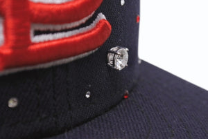 新品未使用 Couture クチュール UNIVERSEⅡ St.Louis Cardinals ジュエルキャップ 1ct ラボグロウンダイヤモンド スワロフスキー ネイビー 中古 4b003765