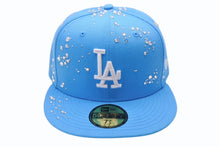Load image into Gallery viewer, 新品未使用 Couture クチュール SUMMER DROP 1 FANCY Los Angeles Dodgers ジュエルキャップ スワロフスキー アクア サイズ7 3/8 中古 4b003767