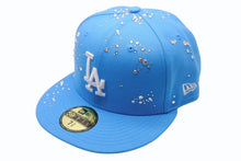 Load image into Gallery viewer, 新品未使用 Couture クチュール SUMMER DROP 1 FANCY Los Angeles Dodgers ジュエルキャップ スワロフスキー アクア サイズ7 3/8 中古 4b003767