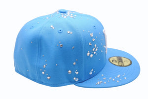 新品未使用 Couture クチュール SUMMER DROP 1 FANCY Los Angeles Dodgers ジュエルキャップ スワロフスキー アクア サイズ7 3/8 中古 4b003767