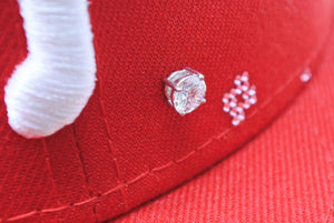 新品未使用 Couture クチュール SAKURA Phillies ジュエルキャップ 1ct ラボグロウンダイヤモンド スワロフスキー レッド 中古 4b003770