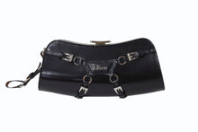 画像をギャラリービューアに読み込む, 極美品 Christian Dior クリスチャンディオール ボンテージ クラッチバッグ 03BM-0063 ブラック ガリアーノ期 シルバー金具 中古 4b003778