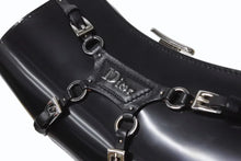 画像をギャラリービューアに読み込む, 極美品 Christian Dior クリスチャンディオール ボンテージ クラッチバッグ 03BM-0063 ブラック ガリアーノ期 シルバー金具 中古 4b003778