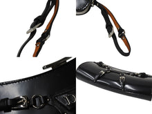 画像をギャラリービューアに読み込む, 極美品 Christian Dior クリスチャンディオール ボンテージ クラッチバッグ 03BM-0063 ブラック ガリアーノ期 シルバー金具 中古 4b003778