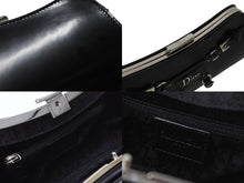 画像をギャラリービューアに読み込む, 極美品 Christian Dior クリスチャンディオール ボンテージ クラッチバッグ 03BM-0063 ブラック ガリアーノ期 シルバー金具 中古 4b003778