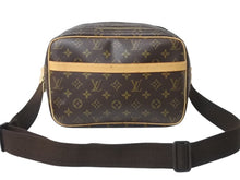 Load image into Gallery viewer, LOUIS VUITTON ルイヴィトン リポーターPM ショルダーバッグ M45254 PVC ヌメ革 ブラウン ゴールド金具 美品 中古 4b003780