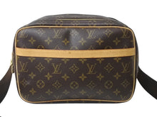 Load image into Gallery viewer, LOUIS VUITTON ルイヴィトン リポーターPM ショルダーバッグ M45254 PVC ヌメ革 ブラウン ゴールド金具 美品 中古 4b003780
