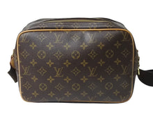 Load image into Gallery viewer, LOUIS VUITTON ルイヴィトン リポーターPM ショルダーバッグ M45254 PVC ヌメ革 ブラウン ゴールド金具 美品 中古 4b003780