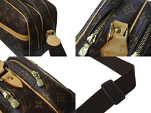 Load image into Gallery viewer, LOUIS VUITTON ルイヴィトン リポーターPM ショルダーバッグ M45254 PVC ヌメ革 ブラウン ゴールド金具 美品 中古 4b003780