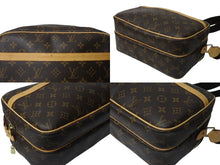 Load image into Gallery viewer, LOUIS VUITTON ルイヴィトン リポーターPM ショルダーバッグ M45254 PVC ヌメ革 ブラウン ゴールド金具 美品 中古 4b003780