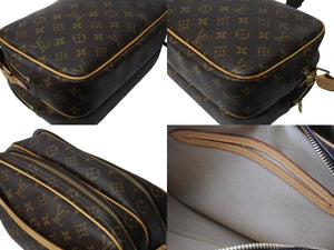LOUIS VUITTON ルイヴィトン リポーターPM ショルダーバッグ M45254 PVC ヌメ革 ブラウン ゴールド金具 美品 中古 4b003780