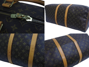 LOUIS VUITTON ルイヴィトン キーポル55 ボストンバッグ M41424 モノグラム PVC レザー ブラウン 美品 中古 4b003781