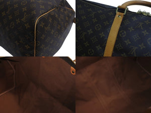 LOUIS VUITTON ルイヴィトン キーポル55 ボストンバッグ M41424 モノグラム PVC レザー ブラウン 美品 中古 4b003781