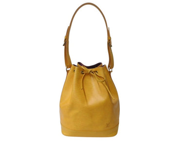LOUIS VUITTON ルイヴィトン ノエ ショルダーバッグ エピレザー M44009 イエロー パープル ゴールド金具 美品 中古 4b003783