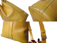 Load image into Gallery viewer, LOUIS VUITTON ルイヴィトン ノエ ショルダーバッグ エピレザー M44009 イエロー パープル ゴールド金具 美品 中古 4b003783