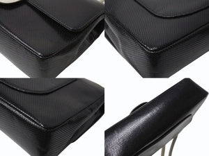 極美品 CHANEL シャネル ワンショルダーバッグ 6番台 バイカラー パンチングレザー ホワイト ブラック ゴールド金具 中古 4b003786