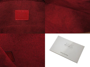 極美品 LOUIS VUITTON ルイヴィトン ジャスミン M52087 ハンドバッグ レッド ゴールド金具 エピレザー 中古 4b003787