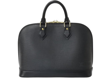 LOUIS VUITTON ルイヴィトン アルマPM ハンドバッグ M52142 エピ レザー ブラック ゴールド金具 美品 中古 4b003788