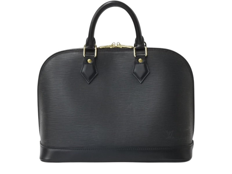 LOUIS VUITTON ルイヴィトン アルマPM ハンドバッグ M52142 エピ レザー ブラック ゴールド金具 美品 中古 4b003788