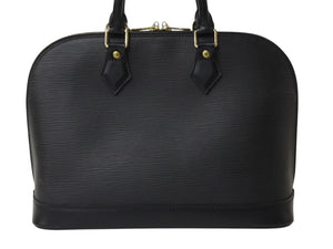 LOUIS VUITTON ルイヴィトン アルマPM ハンドバッグ M52142 エピ レザー ブラック ゴールド金具 美品 中古 4b003788