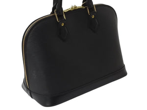 LOUIS VUITTON ルイヴィトン アルマPM ハンドバッグ M52142 エピ レザー ブラック ゴールド金具 美品 中古 4b003788