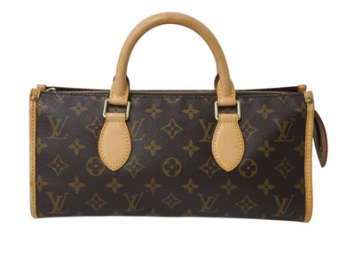 LOUIS VUITTON ルイヴィトン モノグラム ポパンクール ハンドバッグ M40009 ロゴ モノグラムキャンバス ブラウン美品 中古4b003789