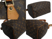 Load image into Gallery viewer, LOUIS VUITTON ルイヴィトン スピーディー25 ハンドバック M41528 モノグラム PVC レザー ブラウン ゴールド金具 美品 中古 4b003793