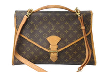 Load image into Gallery viewer, LOUIS VUITTON ルイヴィトン ビバリー ハンドバッグ M51121 ビジネスバッグ 2WAY PVC ヌメ革 ブラウン 美品 中古 4b003795