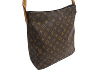 Load image into Gallery viewer, LOUIS VUITTON ルイヴィトン ルーピングGM ハンドバッグ モノグラム M51145 ブラウン ゴールド金具 美品 中古 4b003798